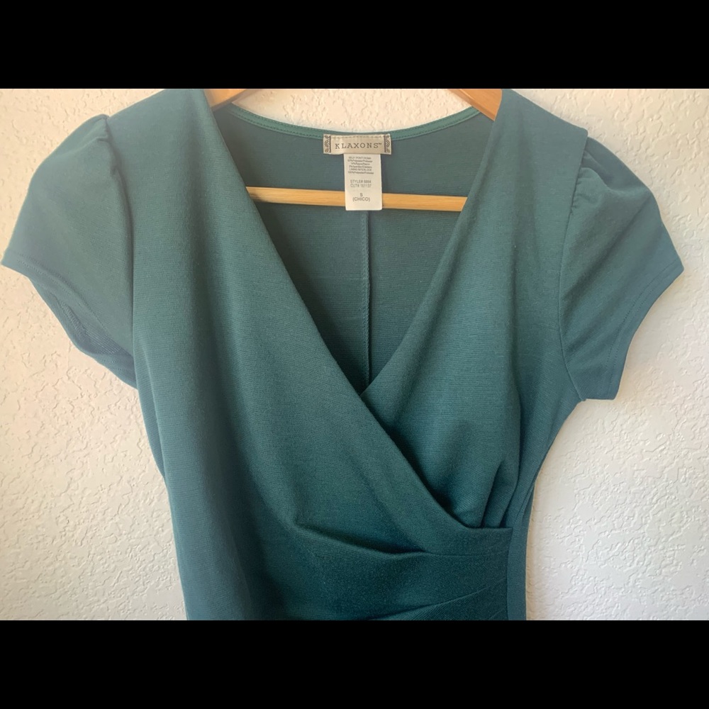 2/$20 EUC ModCloth Sheath Dress Pine - Picture 8 of 16